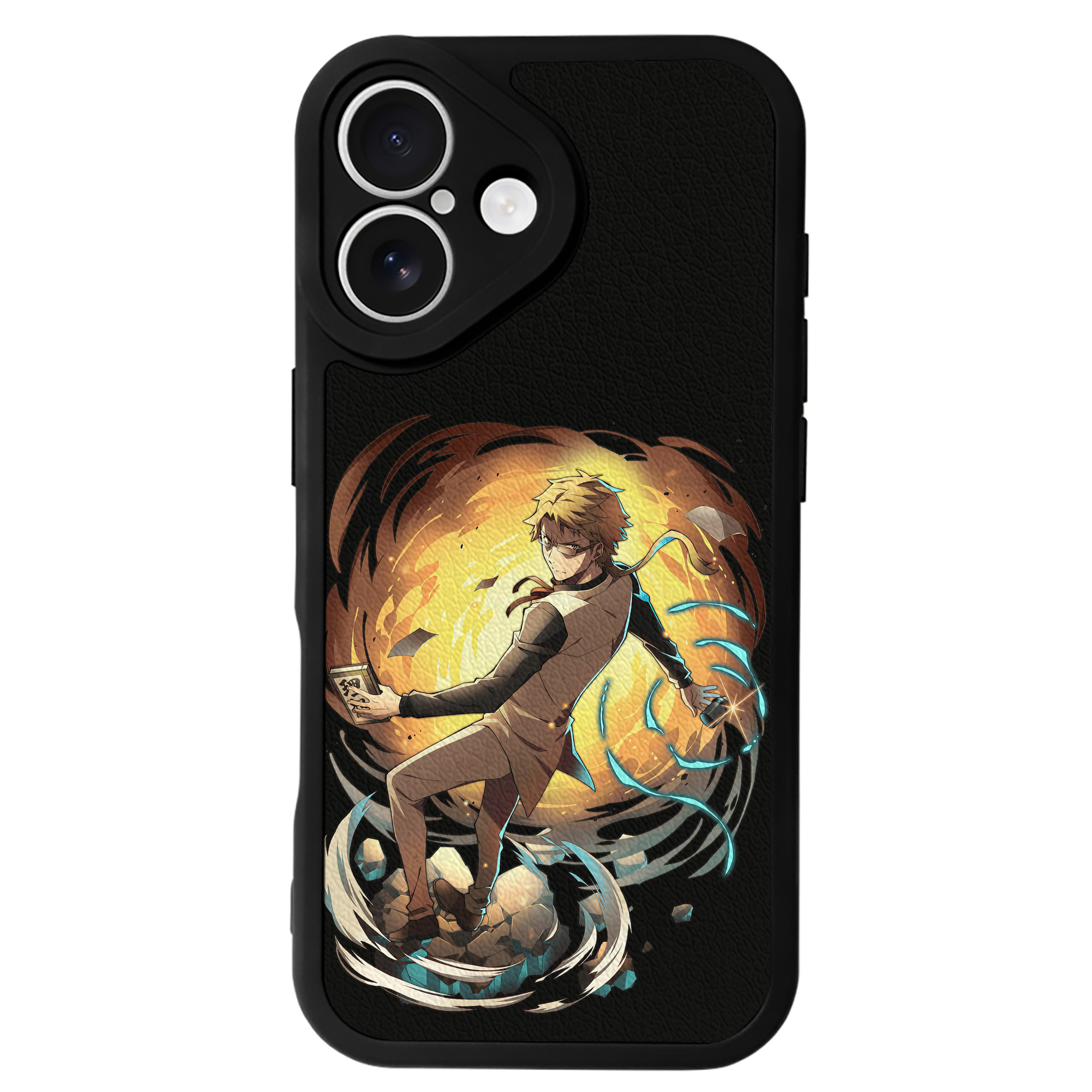 （画像用） 文豪ストレイドッグス Bungo Stray Dogs 【iPhone 16シリーズ対応】シリコンスマホケース（レザー調） 材質：シリコン